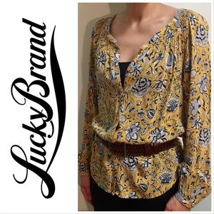 LUCKY BRAND Floral Top - like new!